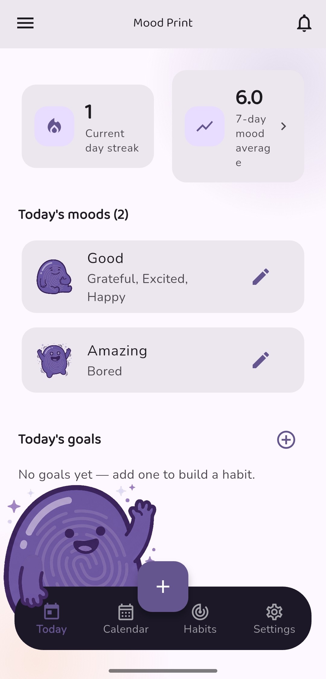 Mood Print — mood & journaling app for Android